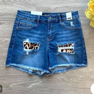 NEW Leopard Patch JUDY BLUE: Size Small (3-5/4-6)